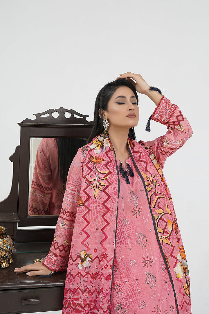 Rose Pink Chikankari Suit